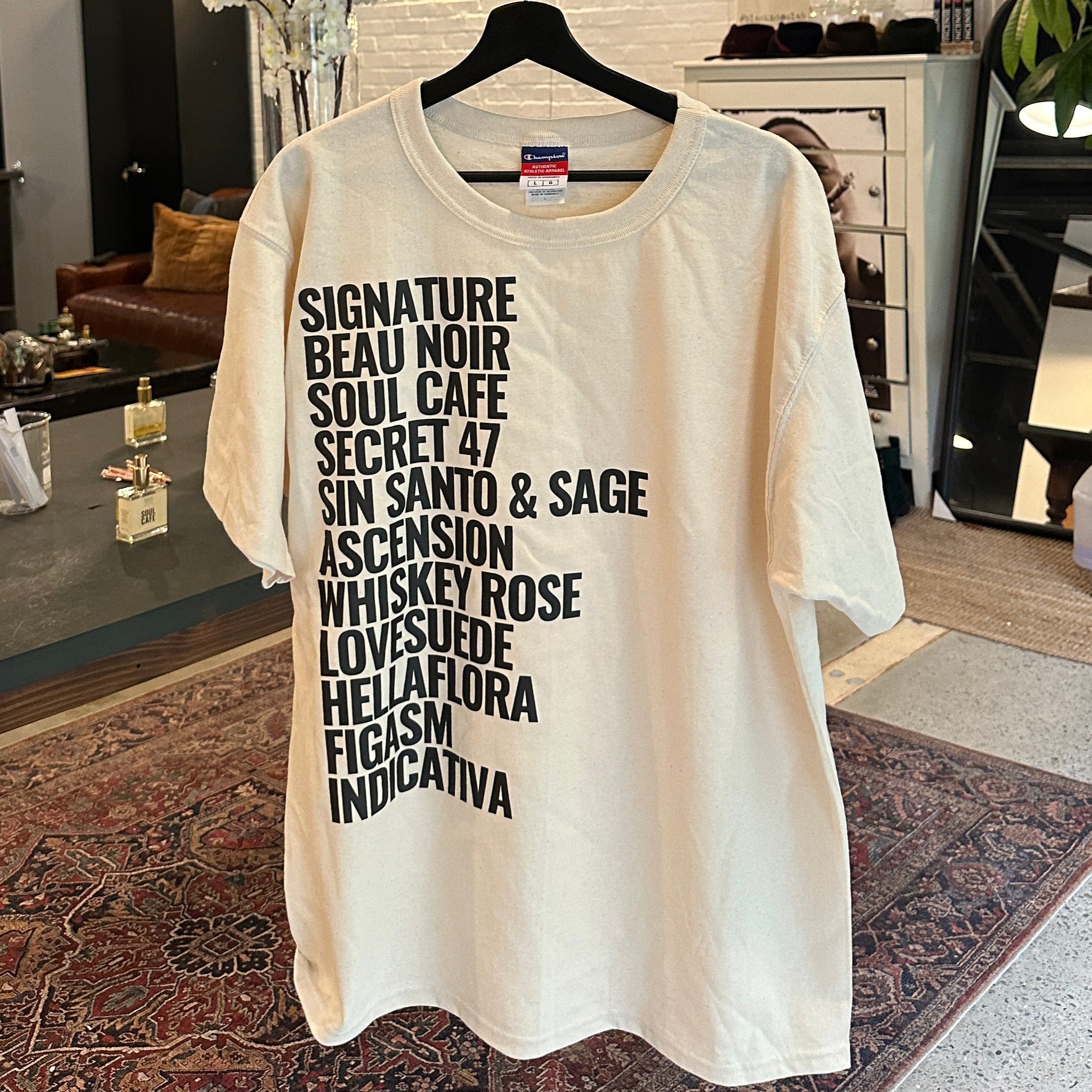 FRAGRANCE LIST TEE