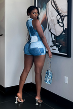 DENIM PATCH ILLUSION | BODYSUIT