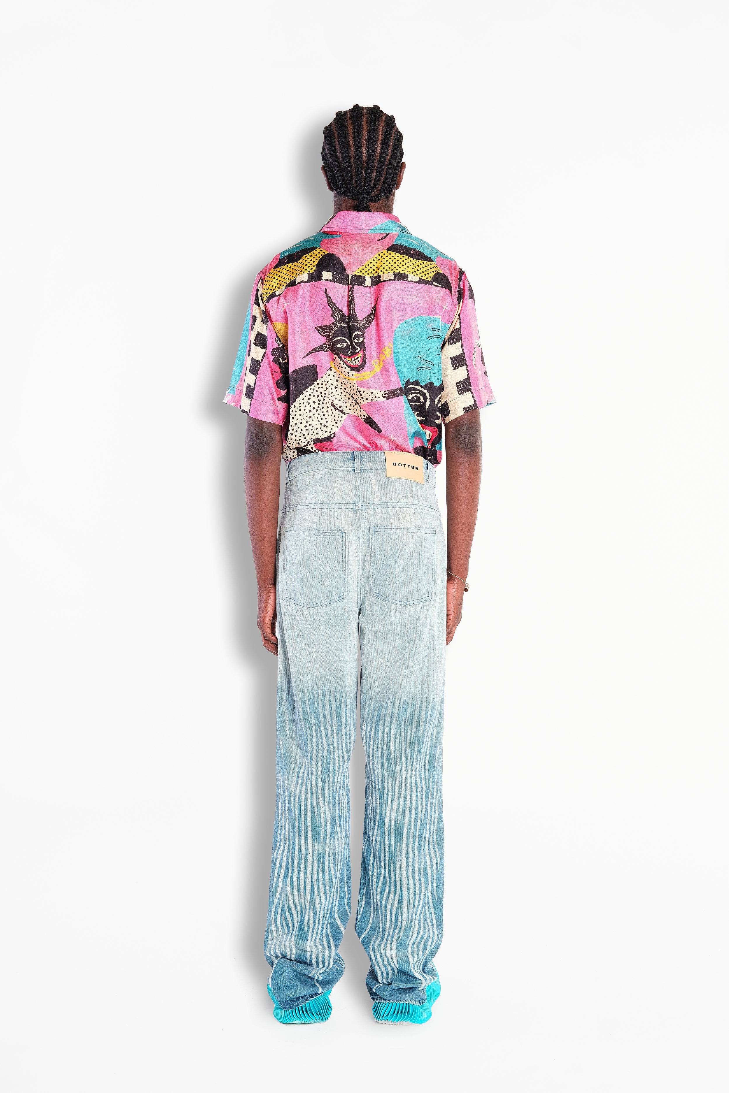 Distressed Denim Trousers