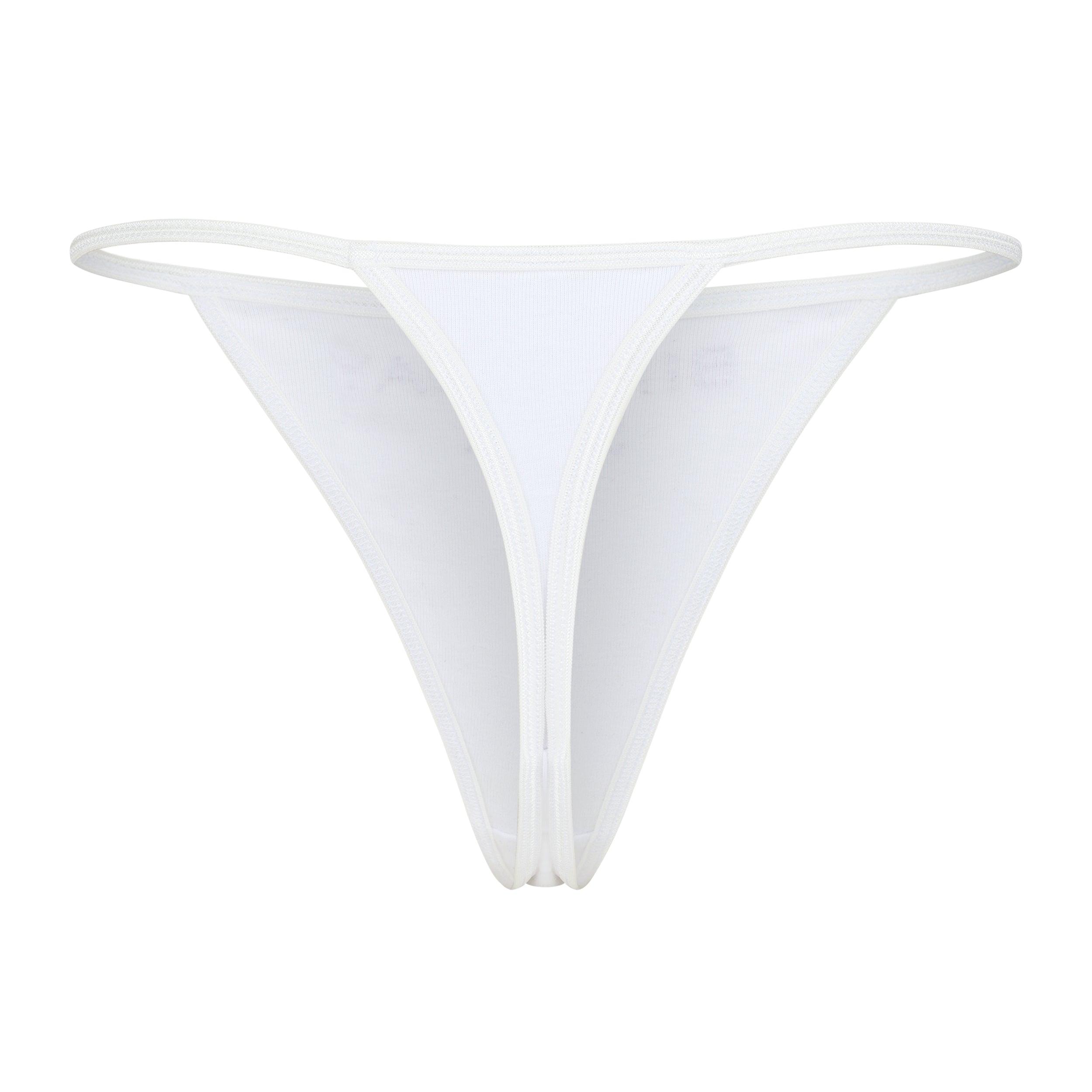 "BIRTHDAY SEX" String Thong | White
