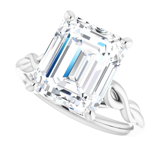 Pelo With 1.0 Carat Emerald Shape Natural Diamond (Certificate No: 737544663)