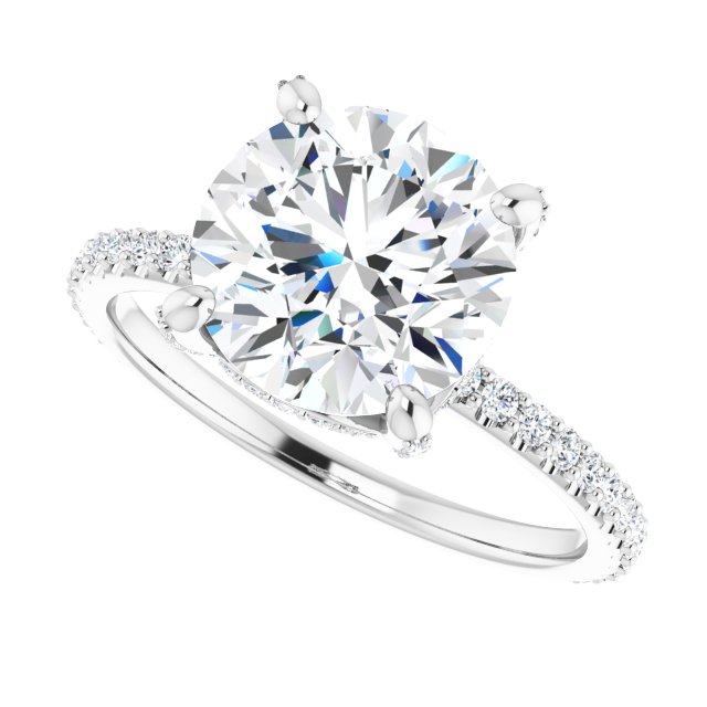 Okan With 1.0 Carat Round Shape Natural Diamond