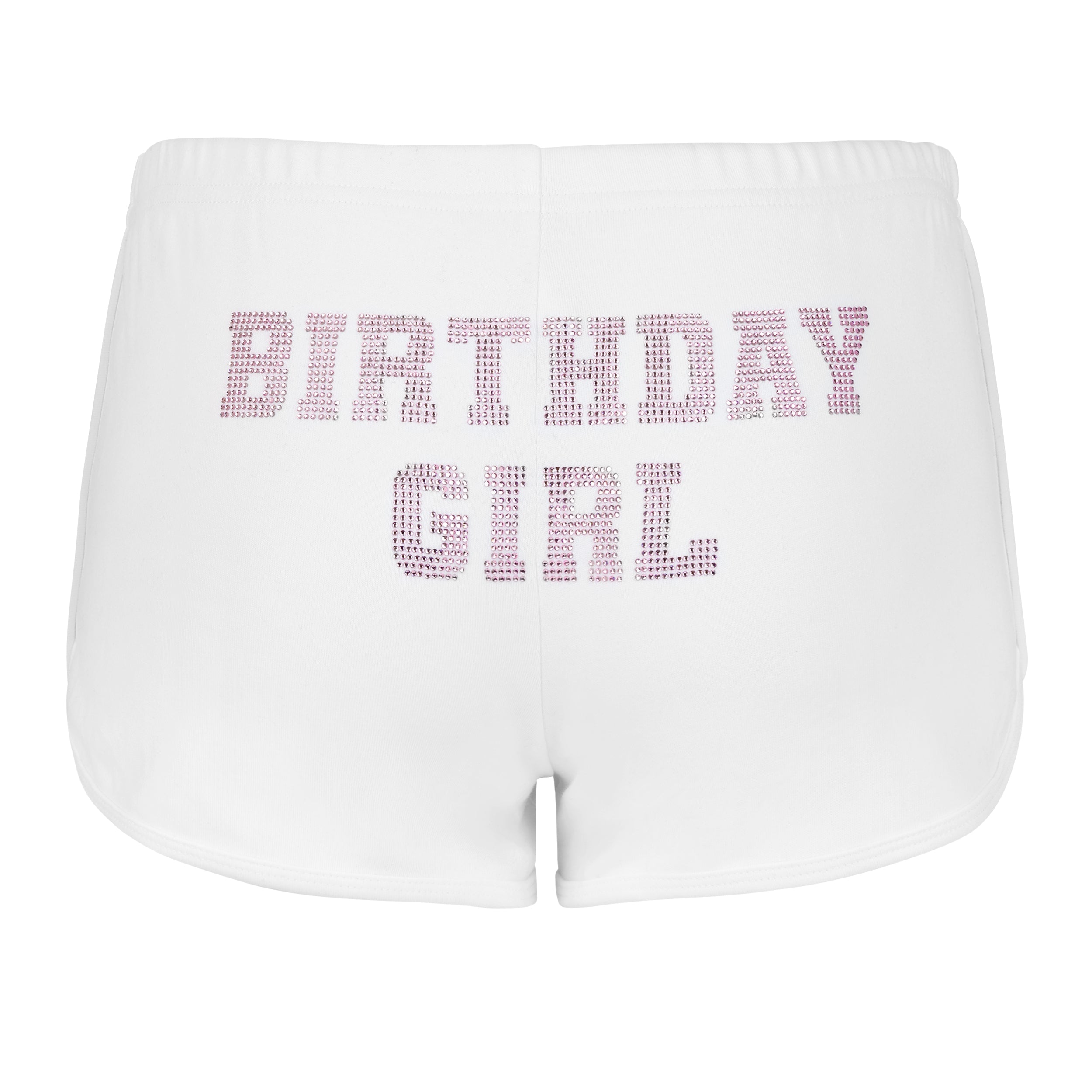 "BIRTHDAY GIRL" Shorts | Booty Placement | White