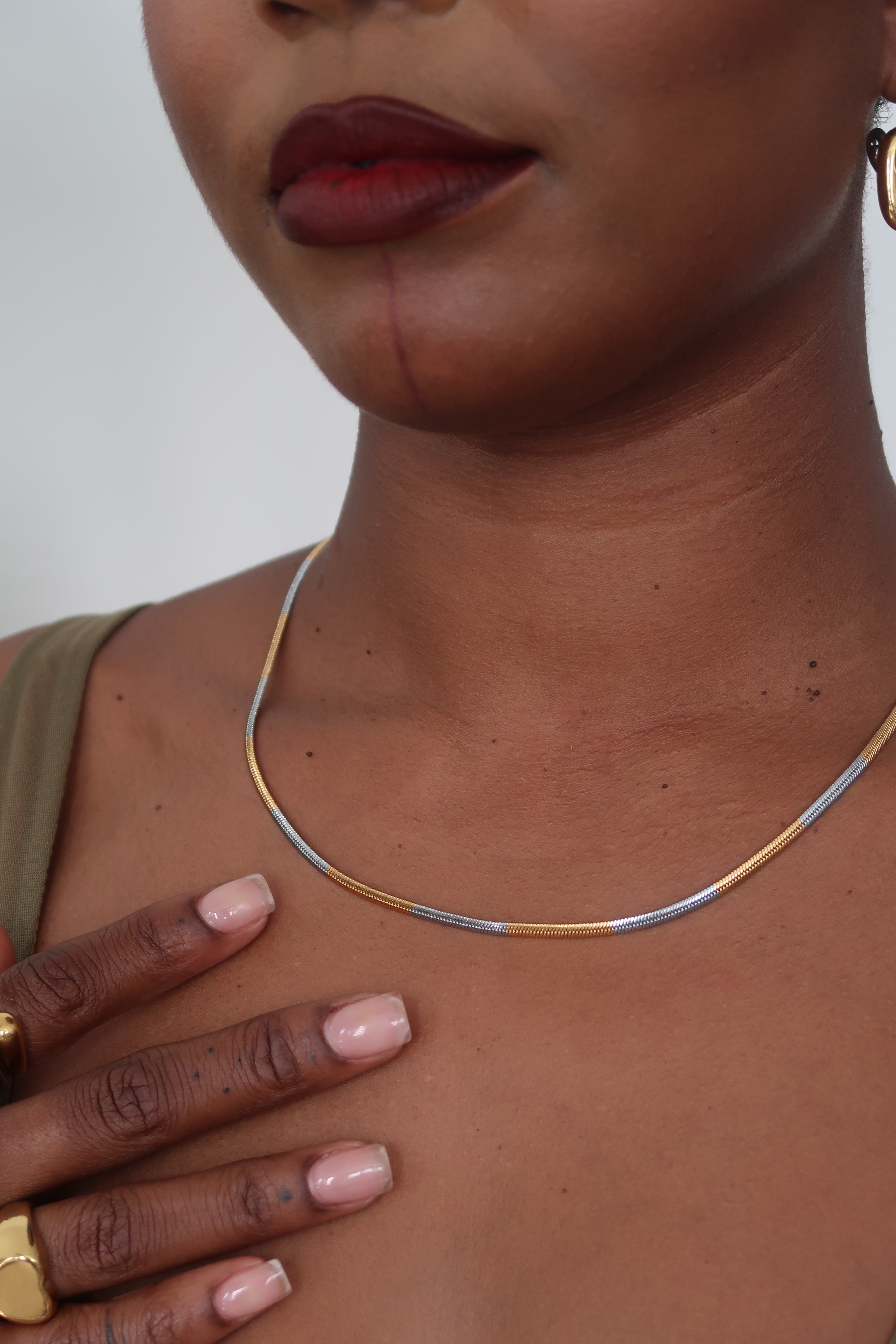 Two Tone Snake Chain