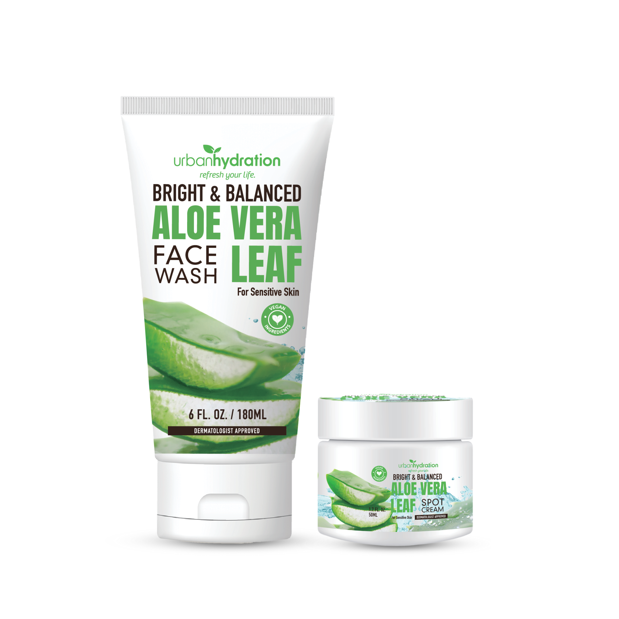 Aloe Vera Cleanse & Hydrate 2pc Set-Face Wash & Spot Cream