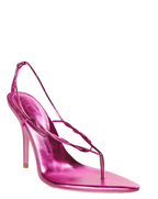 Mid Fuchsia Knotted 100mm Thong Sandals