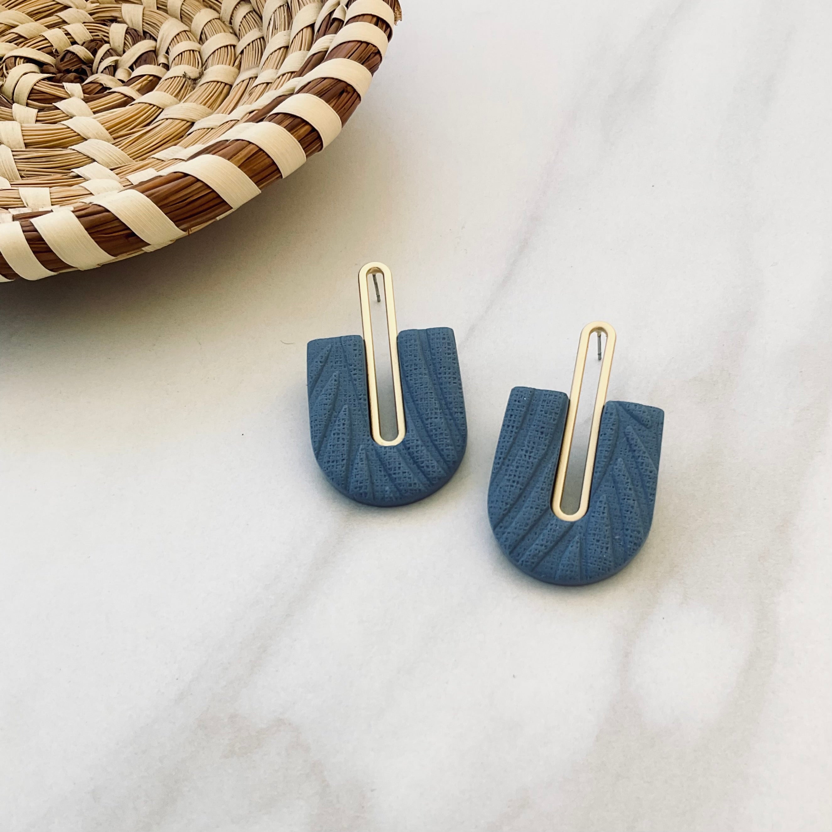 Gracie // Bluestone Textured (Gold)