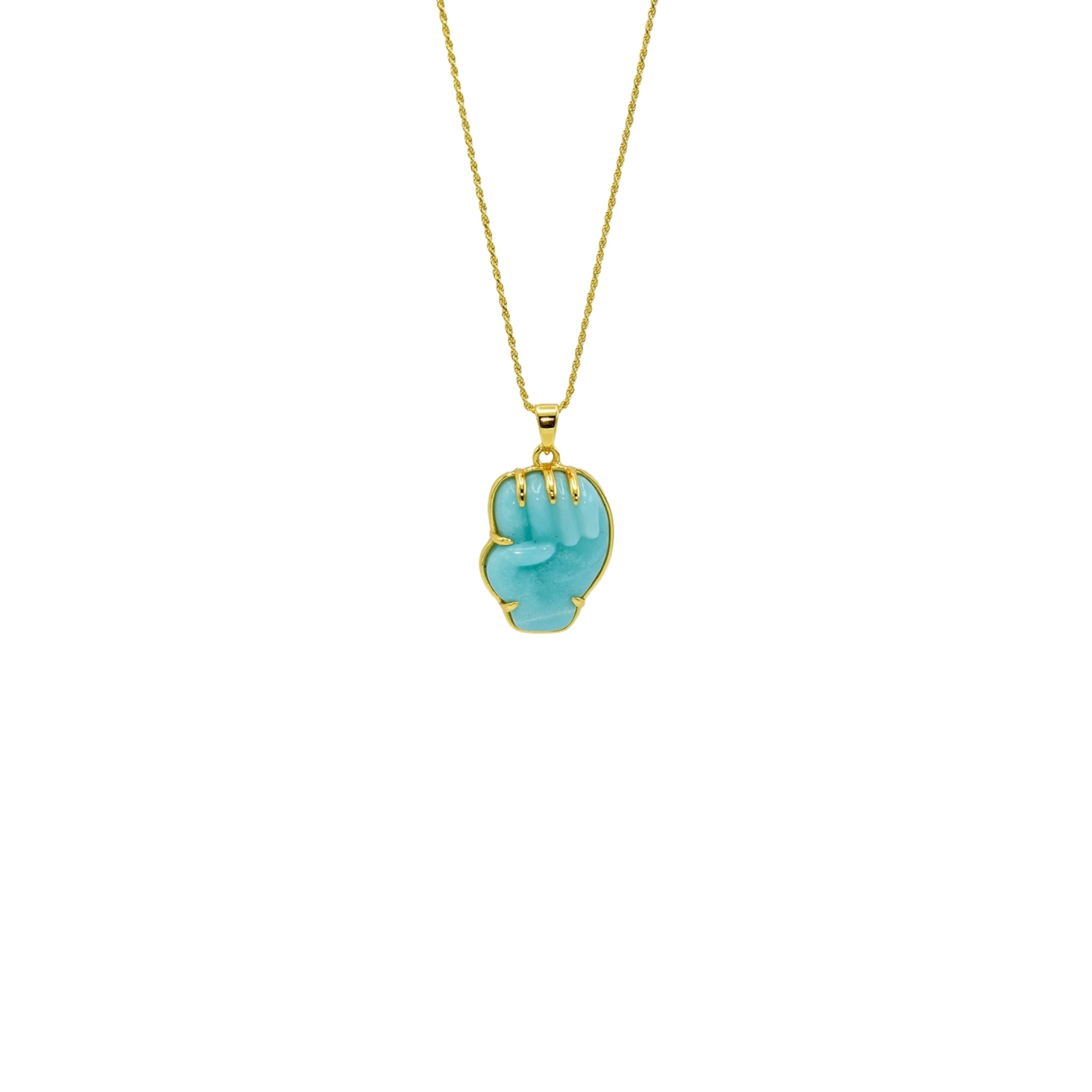 AMAZONITE BUDDHA FIST