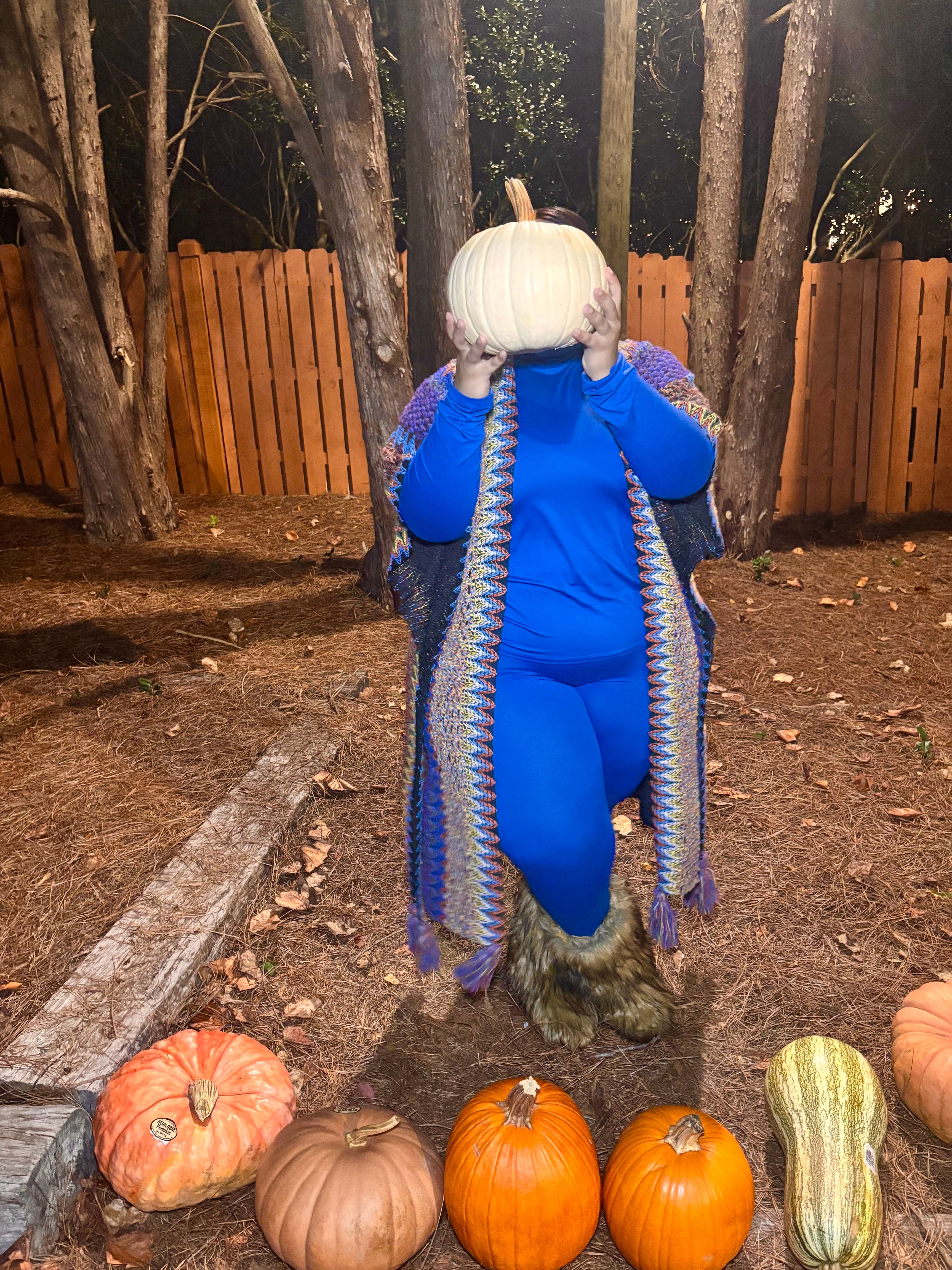 VK Classic Blue Turtleneck Set