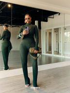 AYO KNIT TOP - GREEN