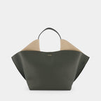 ANN TOTE MEDIUM - PEBBLE GRAIN - DEEP MOSS