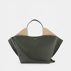 ANN TOTE MEDIUM - PEBBLE GRAIN - DEEP MOSS