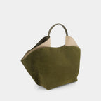 ANN TOTE MEDIUM - SUEDE SOFT CALF - KHAKI