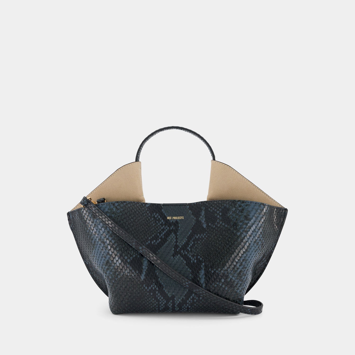 ANN TOTE MINI - PYTHON - BLUE BLACK