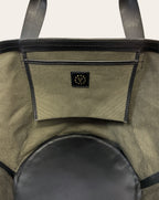 CarryAll in Pine Canvas with Vegan Trim