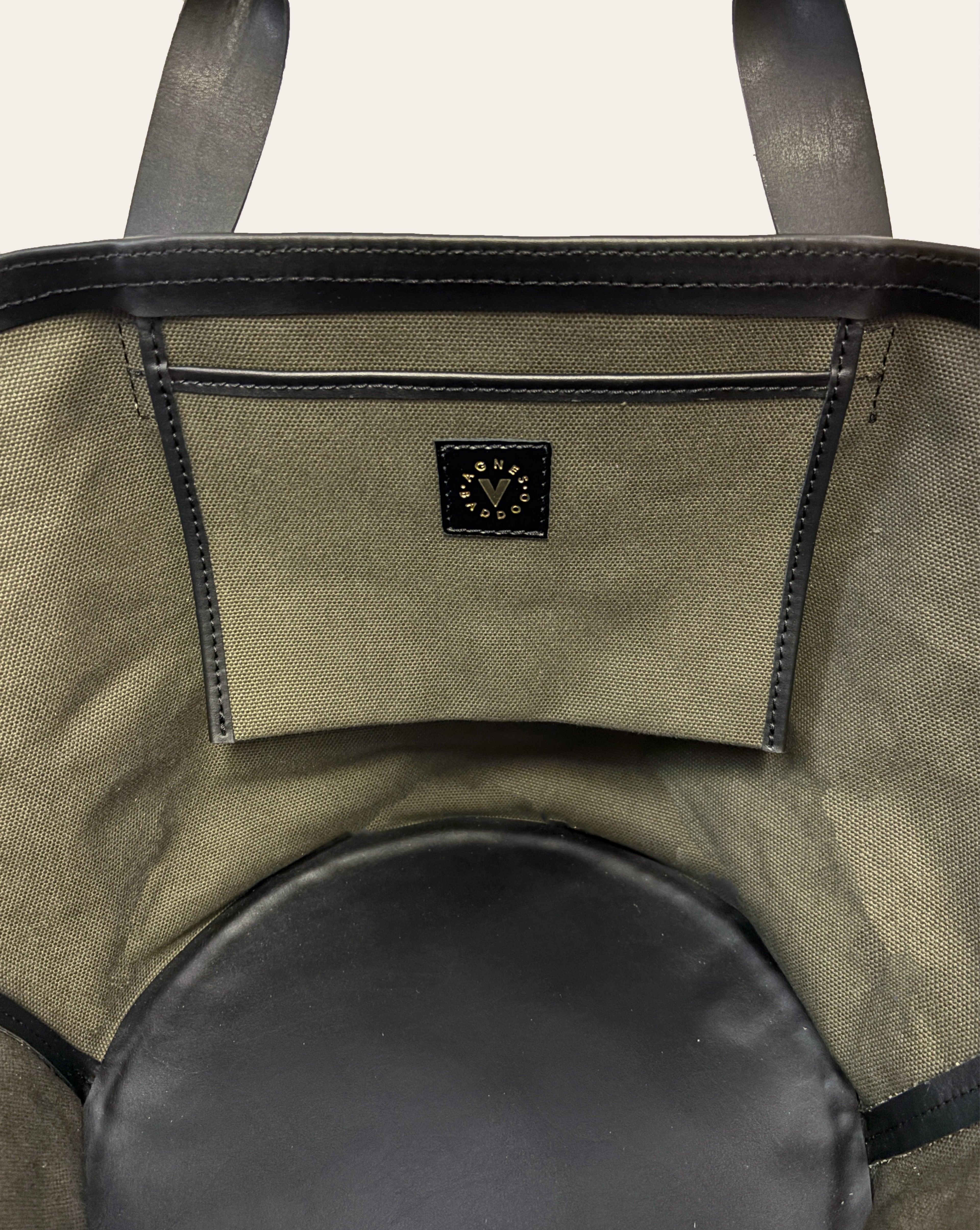 CarryAll in Pine Canvas with Vegan Trim