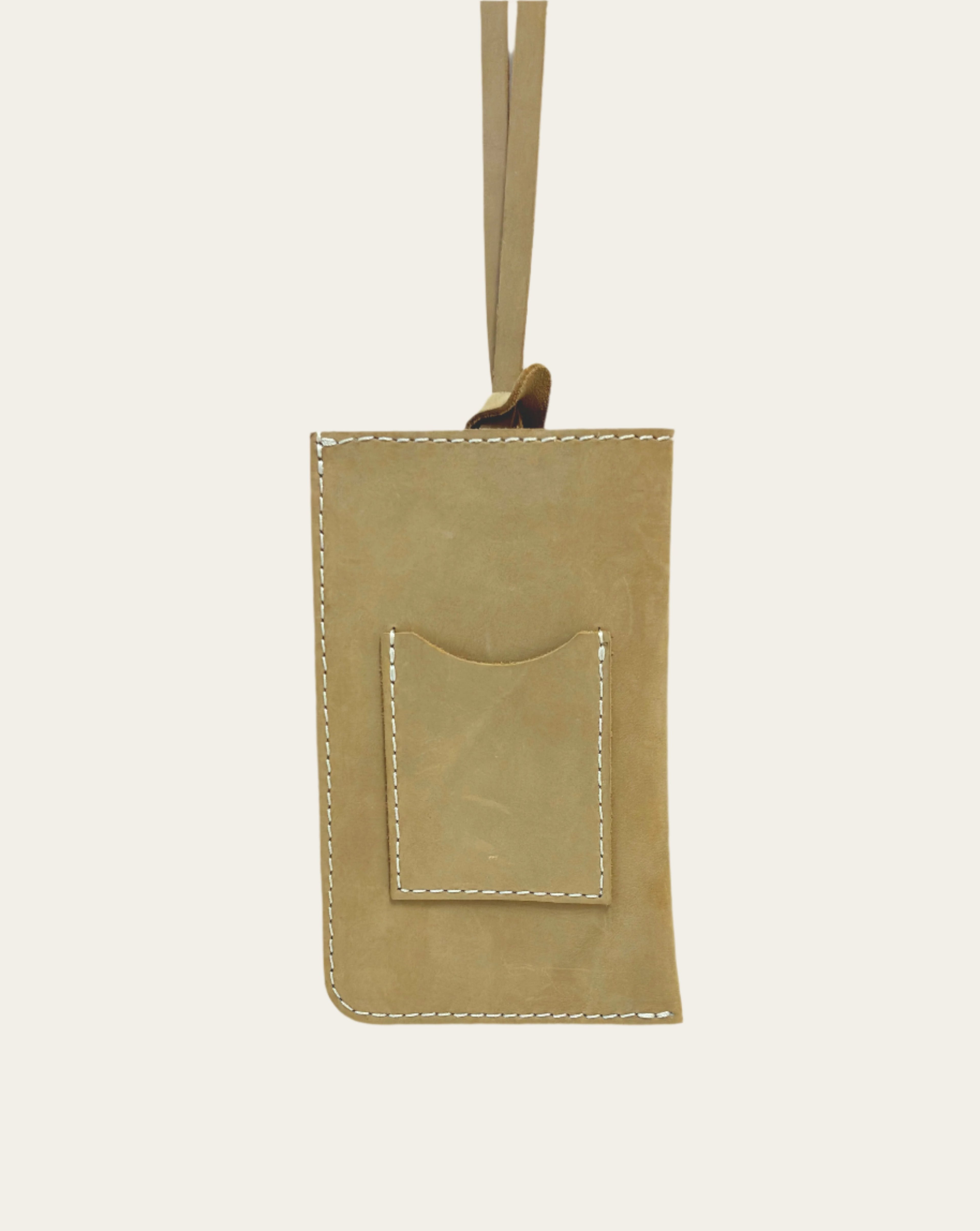 Eyeglasses/Phone Sac in Desert Sand Suede