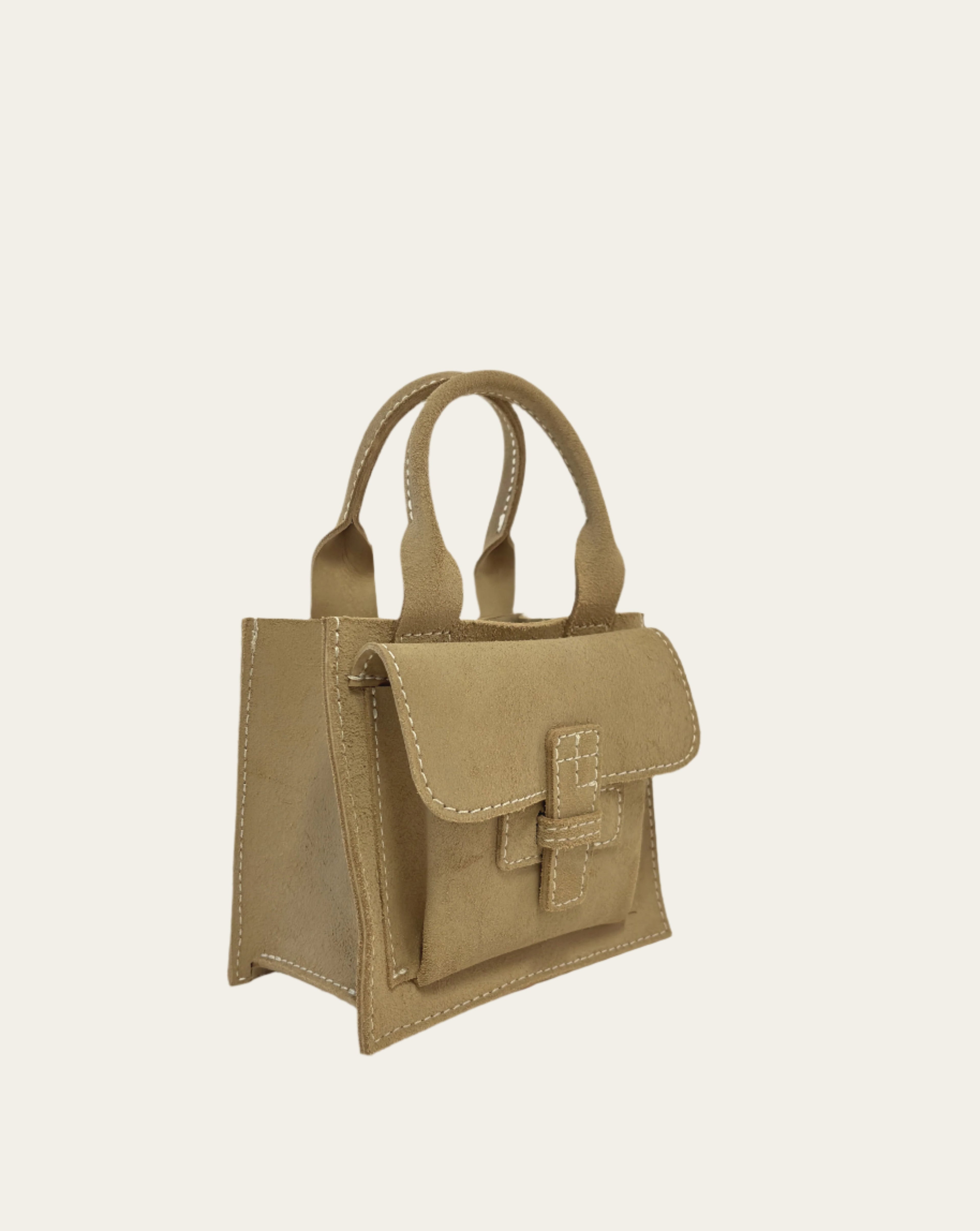 Sac Petit in Desert Sand Suede
