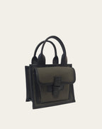 Sac Petit  in Pine Canvas with Vegan Trim