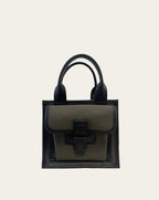 Sac Petit  in Pine Canvas with Vegan Trim