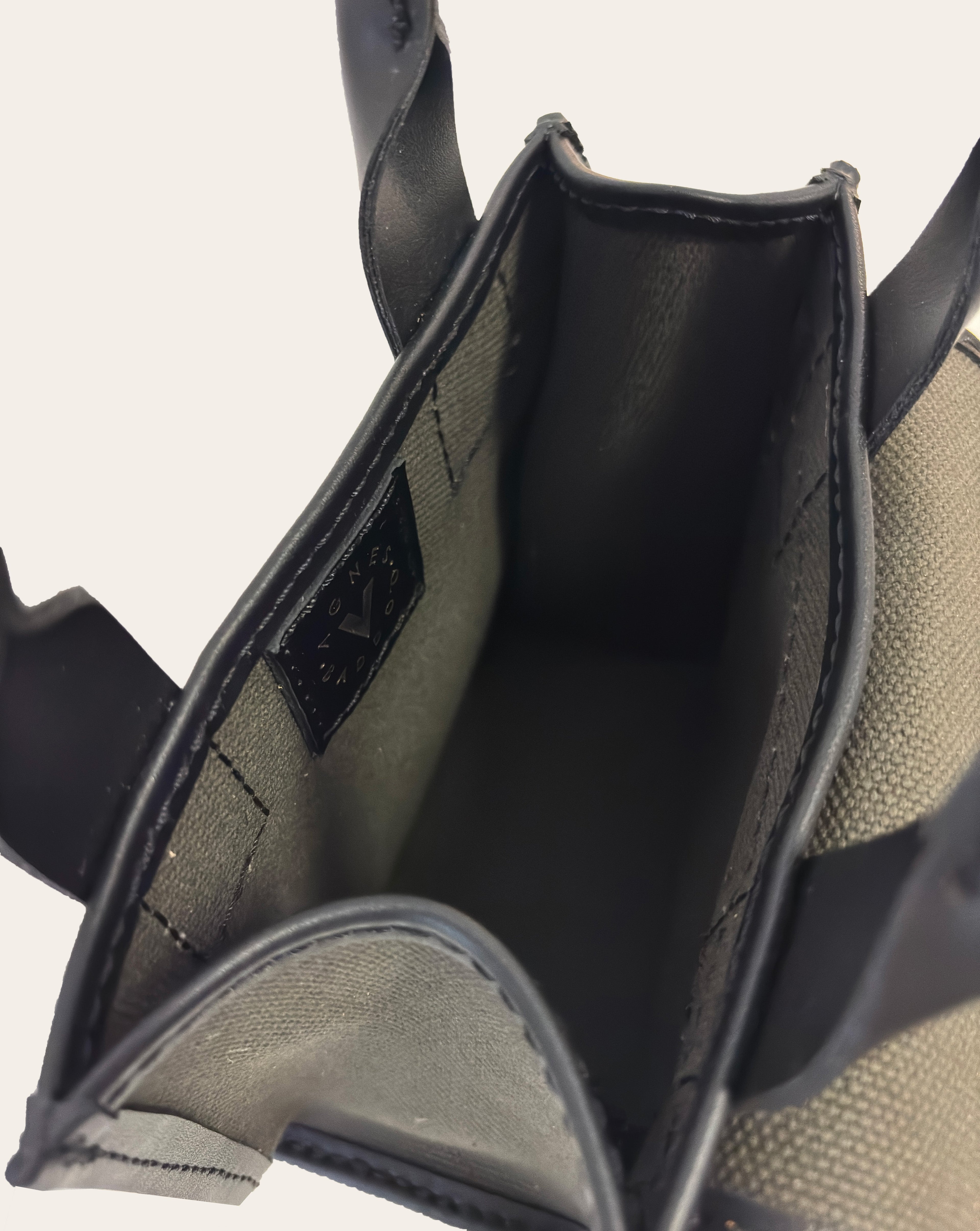 Sac Petit  in Pine Canvas with Vegan Trim