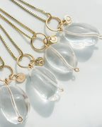 AMULET// crystal charm necklace