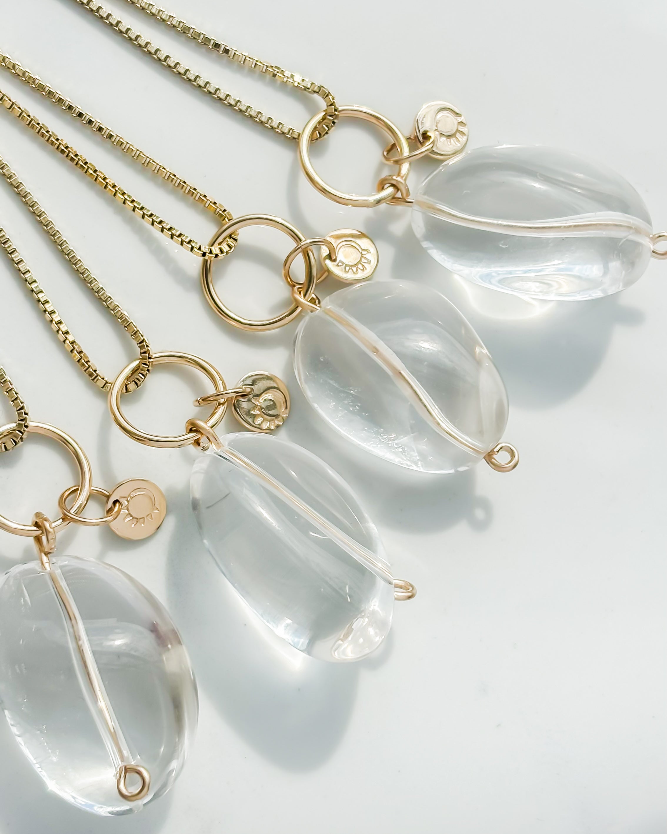 AMULET// crystal charm necklace