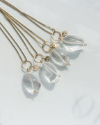 AMULET// crystal charm necklace