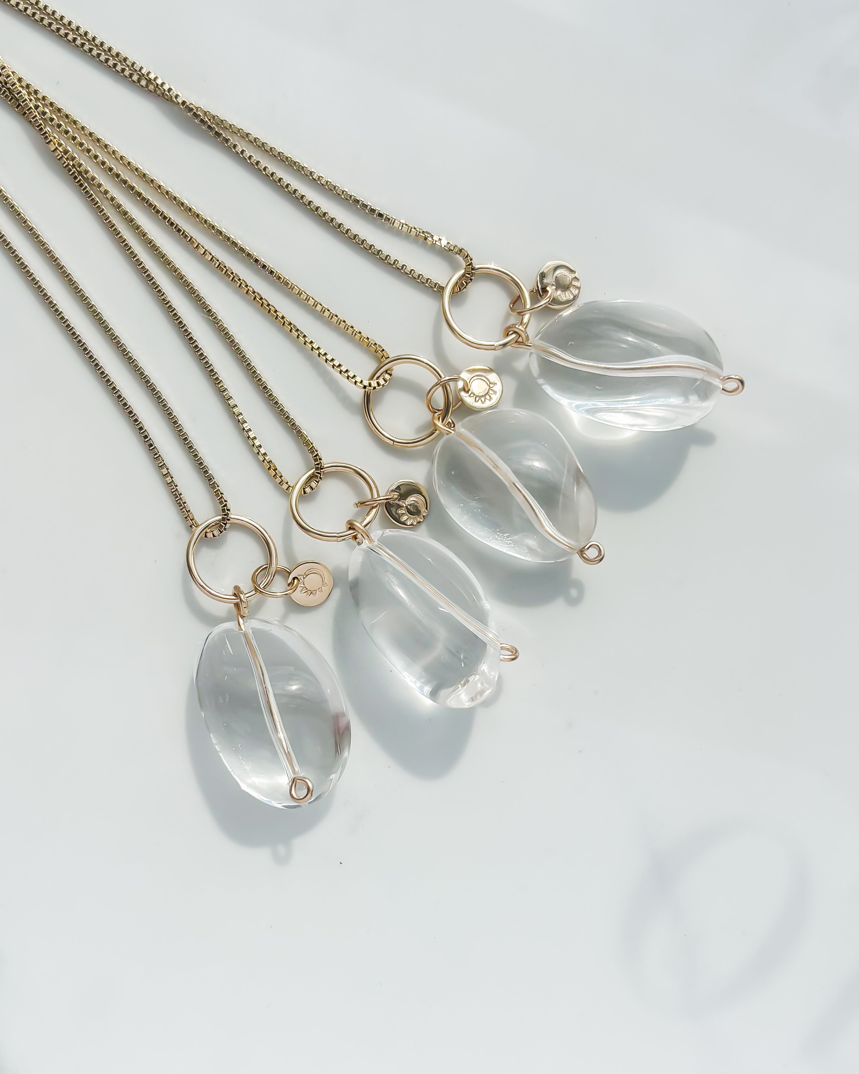 AMULET// crystal charm necklace