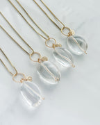AMULET// crystal charm necklace