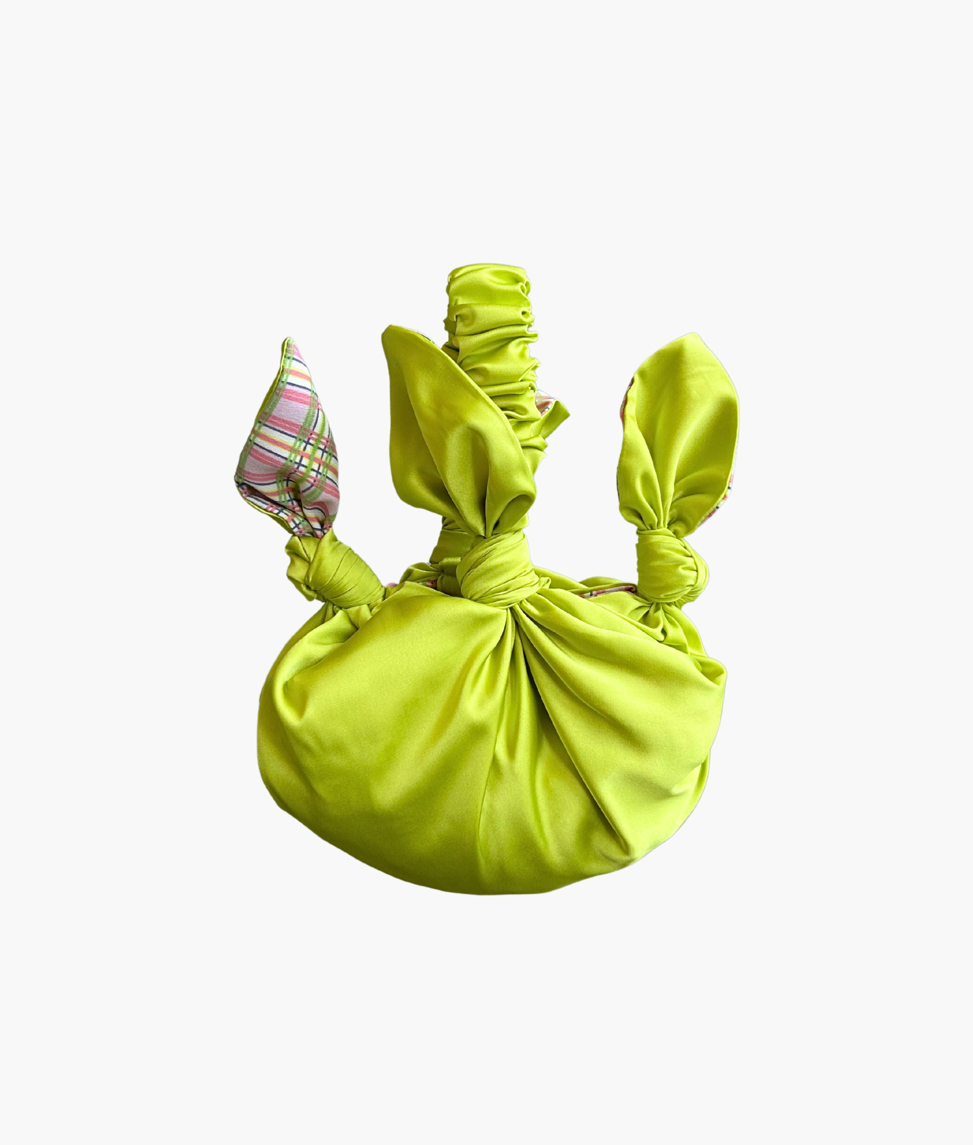 Baby furoshiki bag in lime