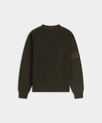 Rosin Green Band Knit Sweater