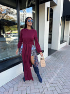 Right Vibes Burgundy