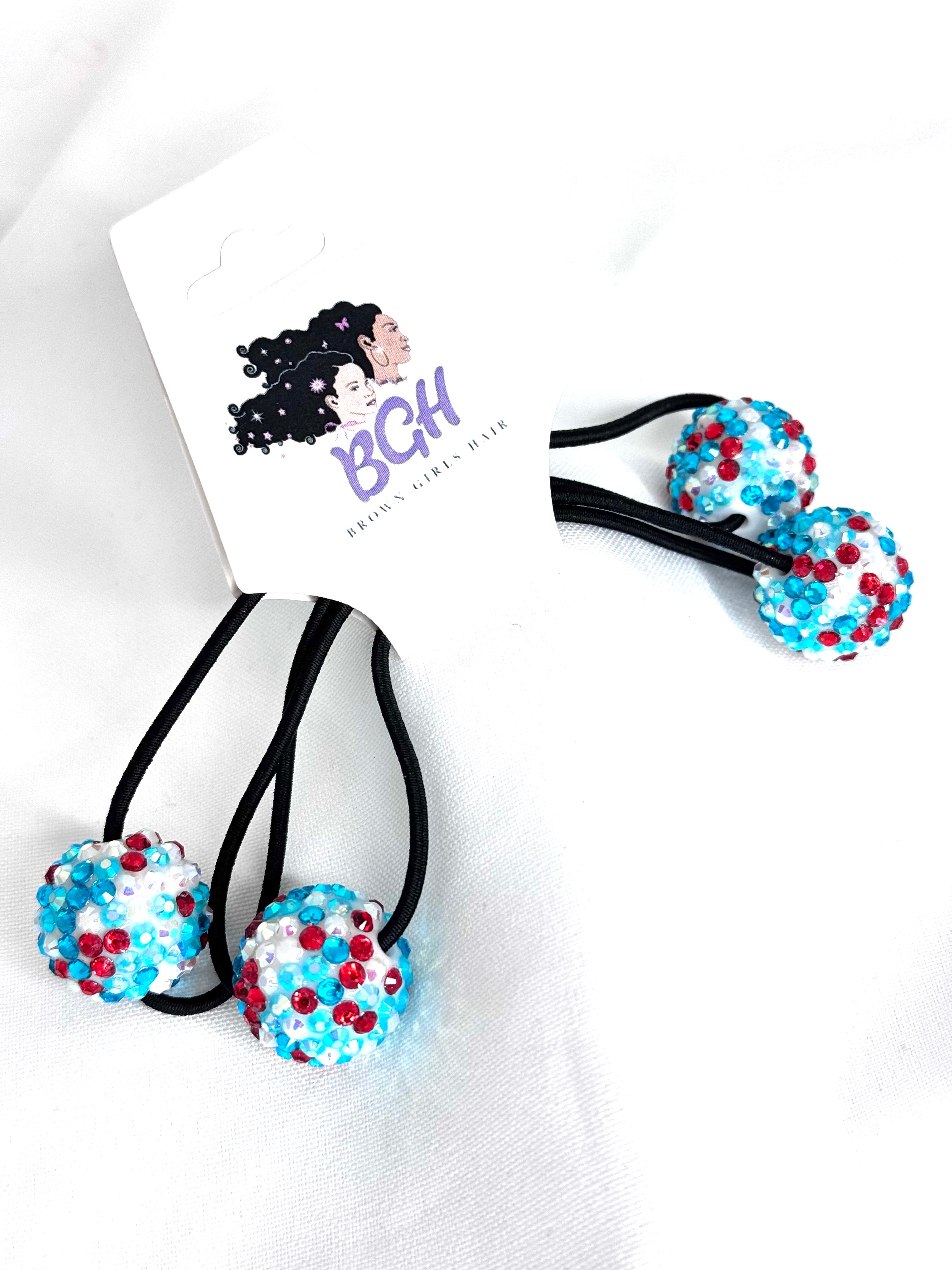 Brown Girls Hair® Bling Confetti Hair Ballies | Hair Knockers Bobbles