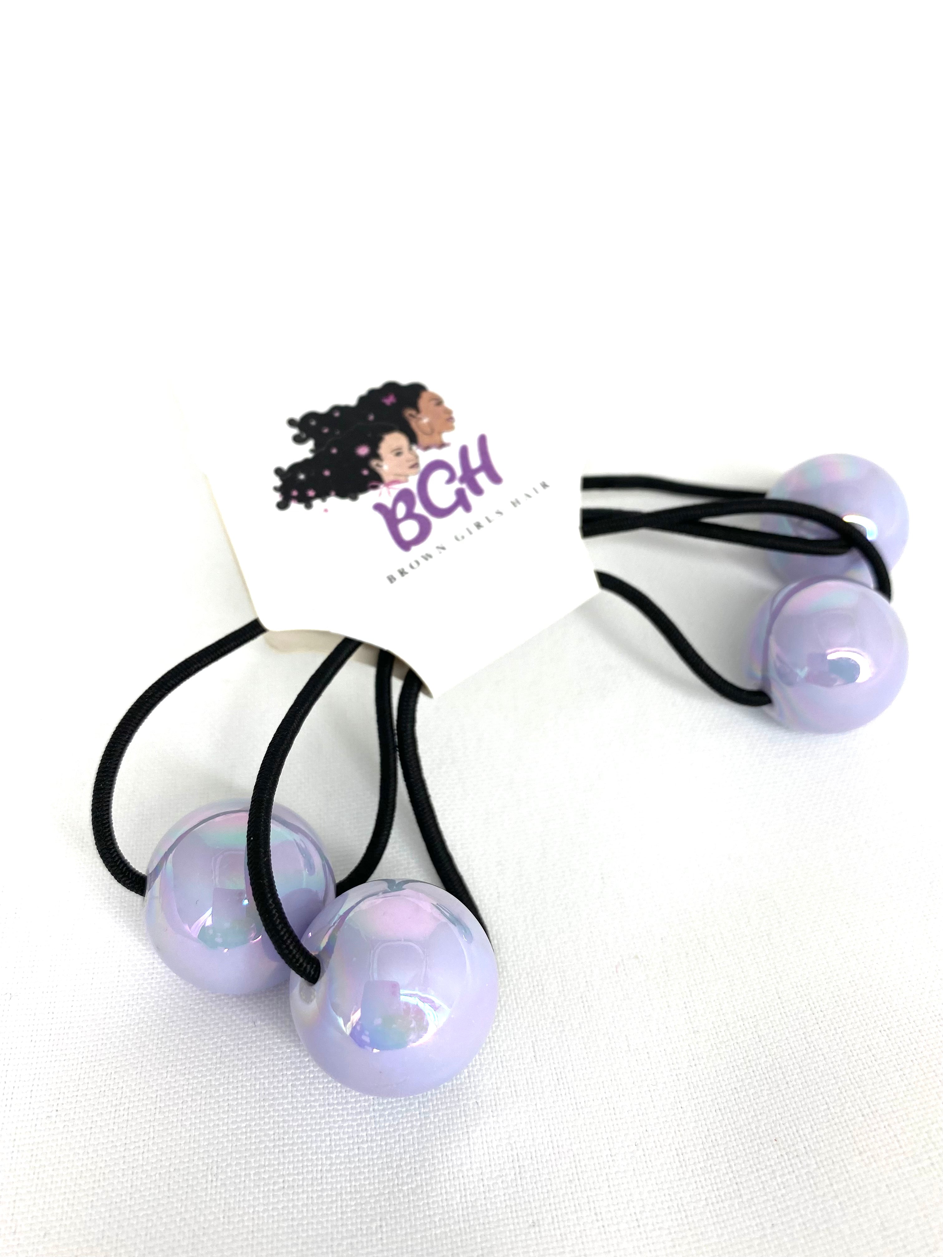 Brown Girls Hair®  Iridescent Bubble Gum Ponytail Holders
