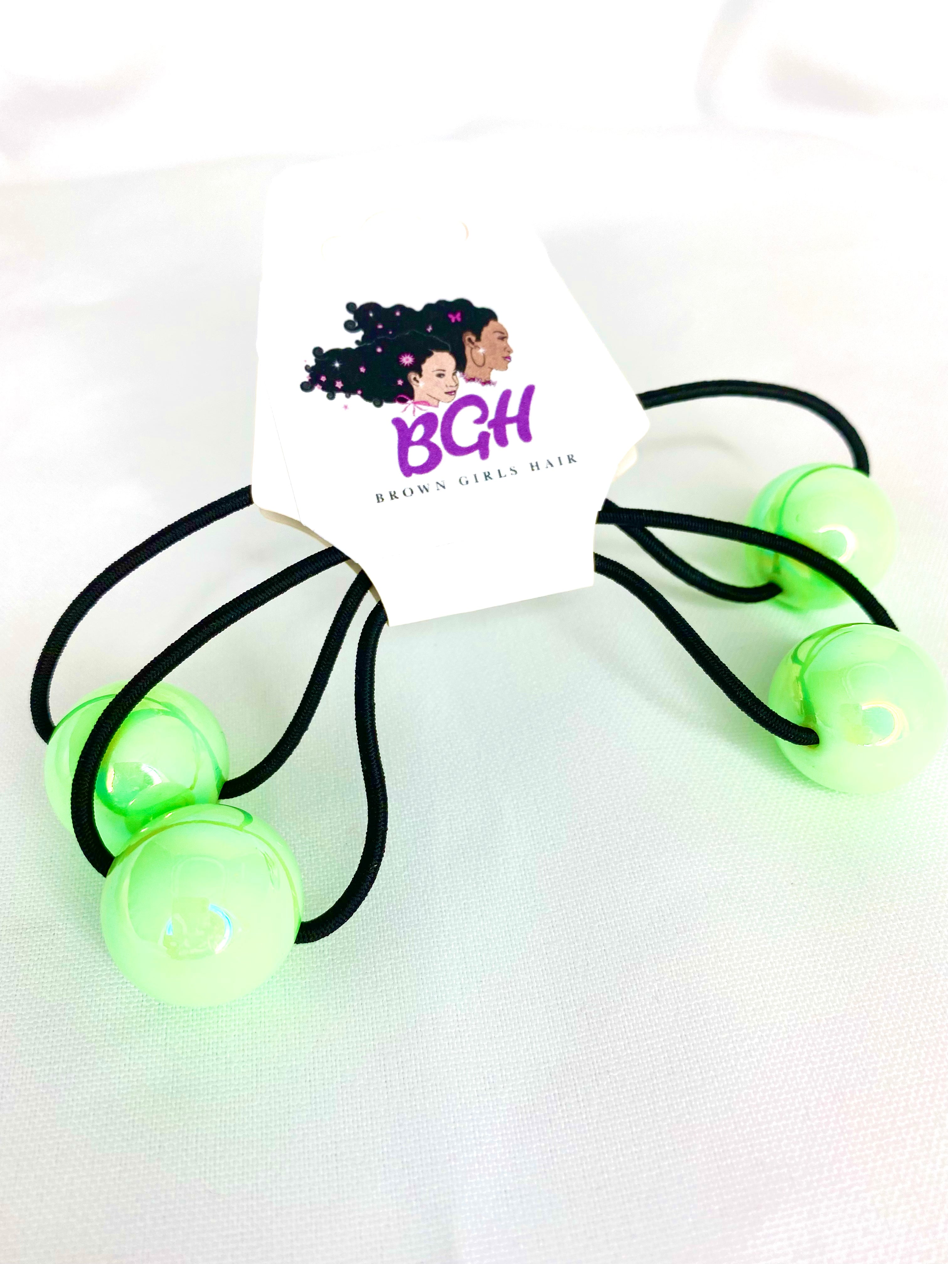 Brown Girls Hair®  Iridescent Bubble Gum Ponytail Holders
