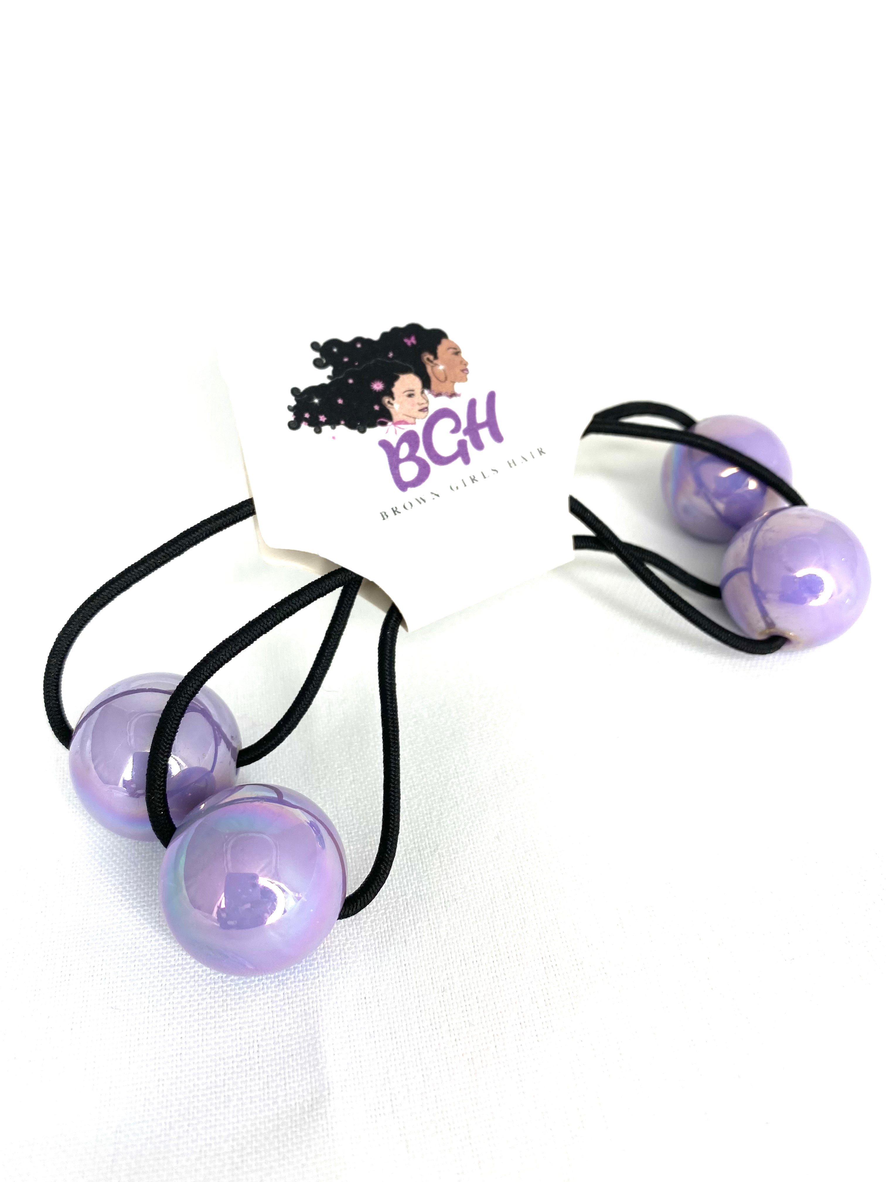 Brown Girls Hair®  Iridescent Bubble Gum Ponytail Holders