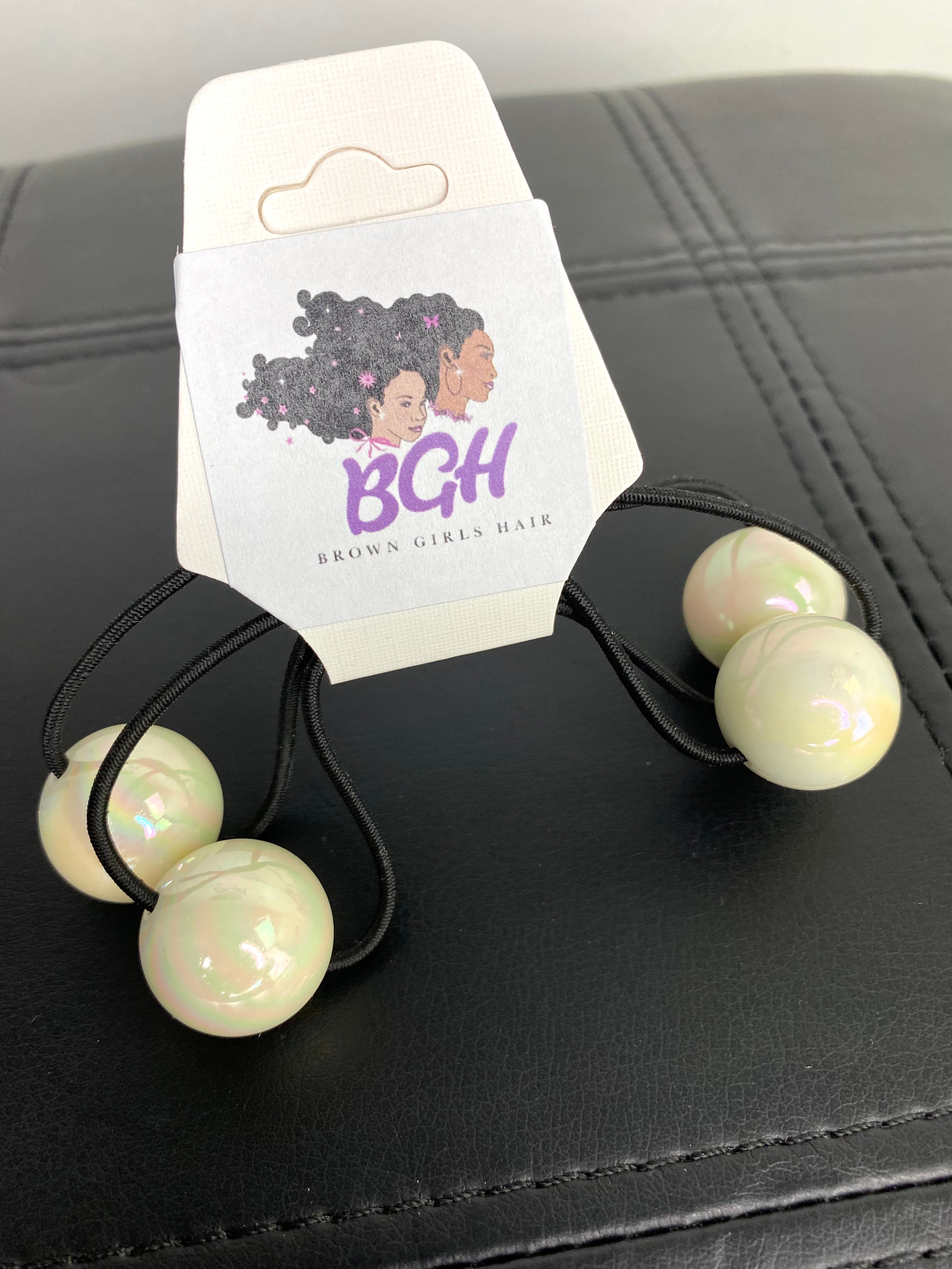 Brown Girls Hair®  Iridescent Bubble Gum Ponytail Holders