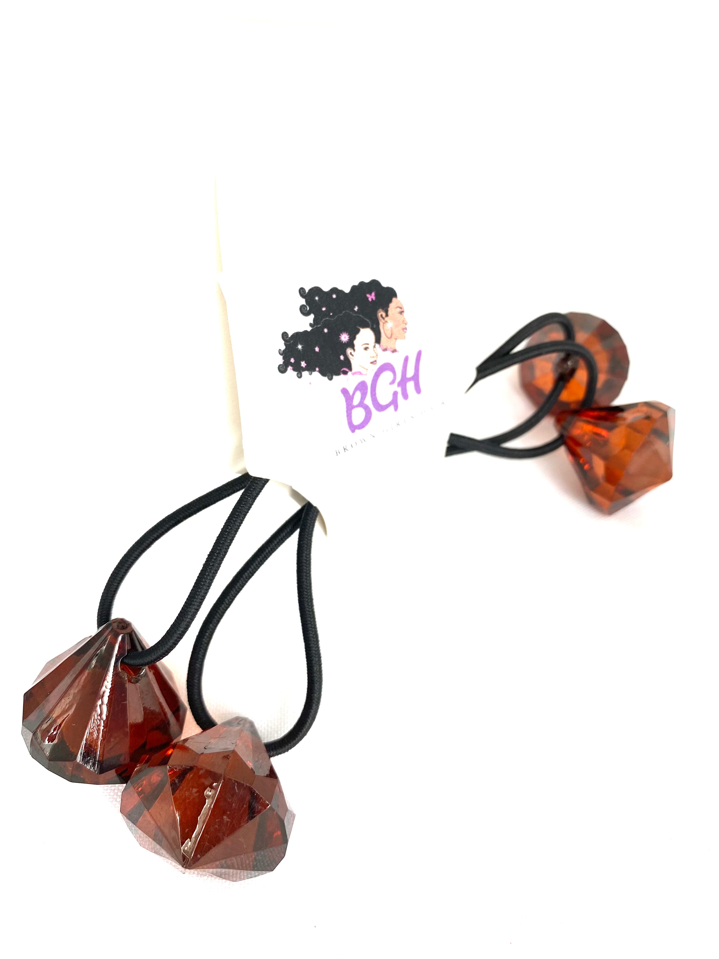 Brown Girls Hair® Small GEM Ponytail Holder | Hair Elastics Ties
