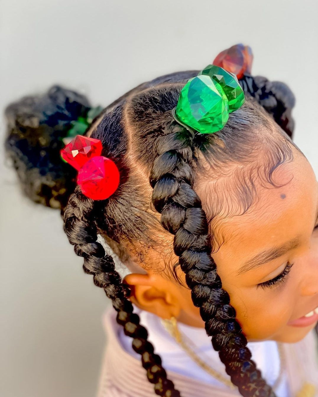 Brown Girls Hair® Large GEM Ponytail Holder | Hair Elastics