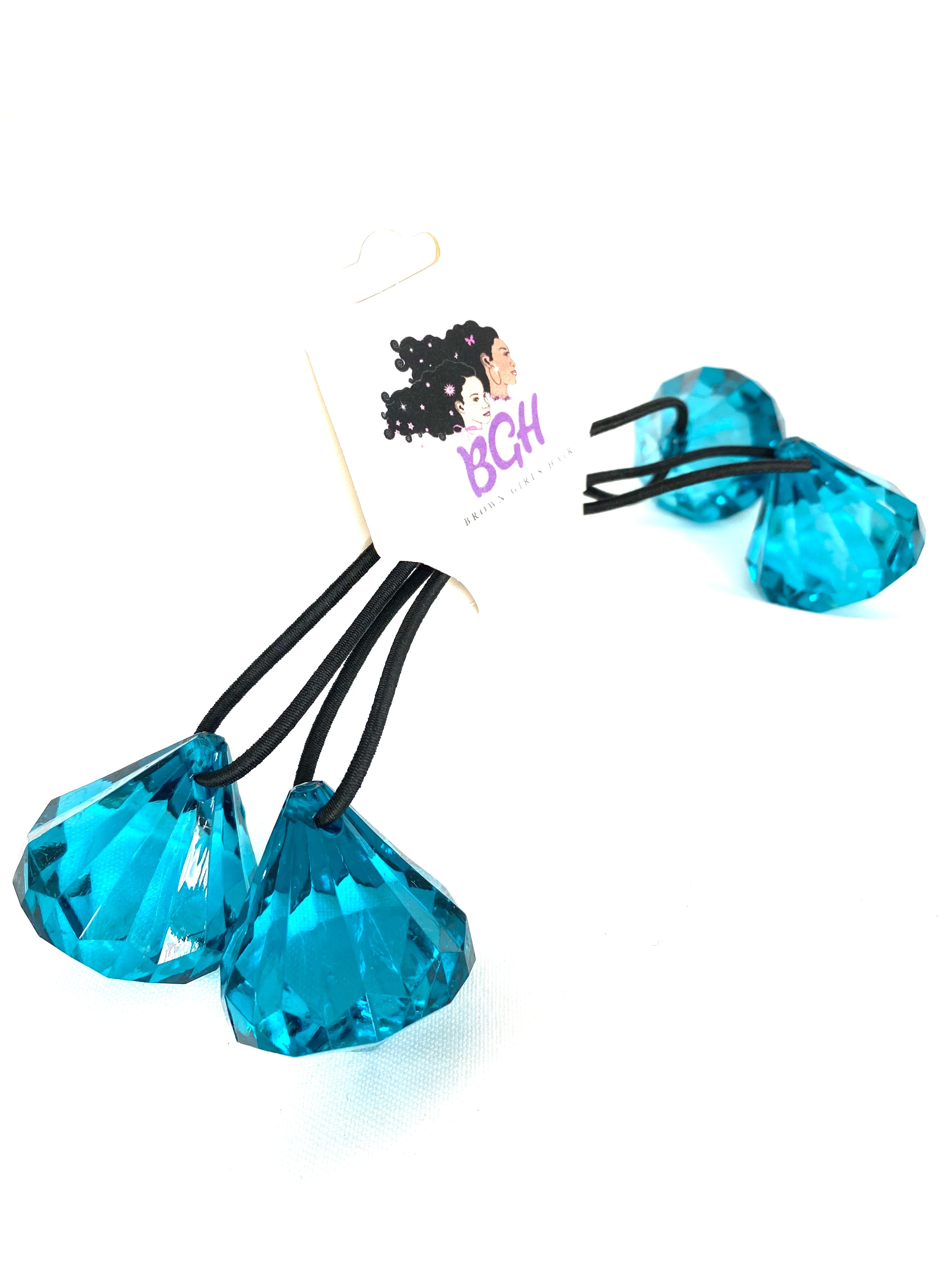 Brown Girls Hair® Large GEM Ponytail Holder | Hair Elastics
