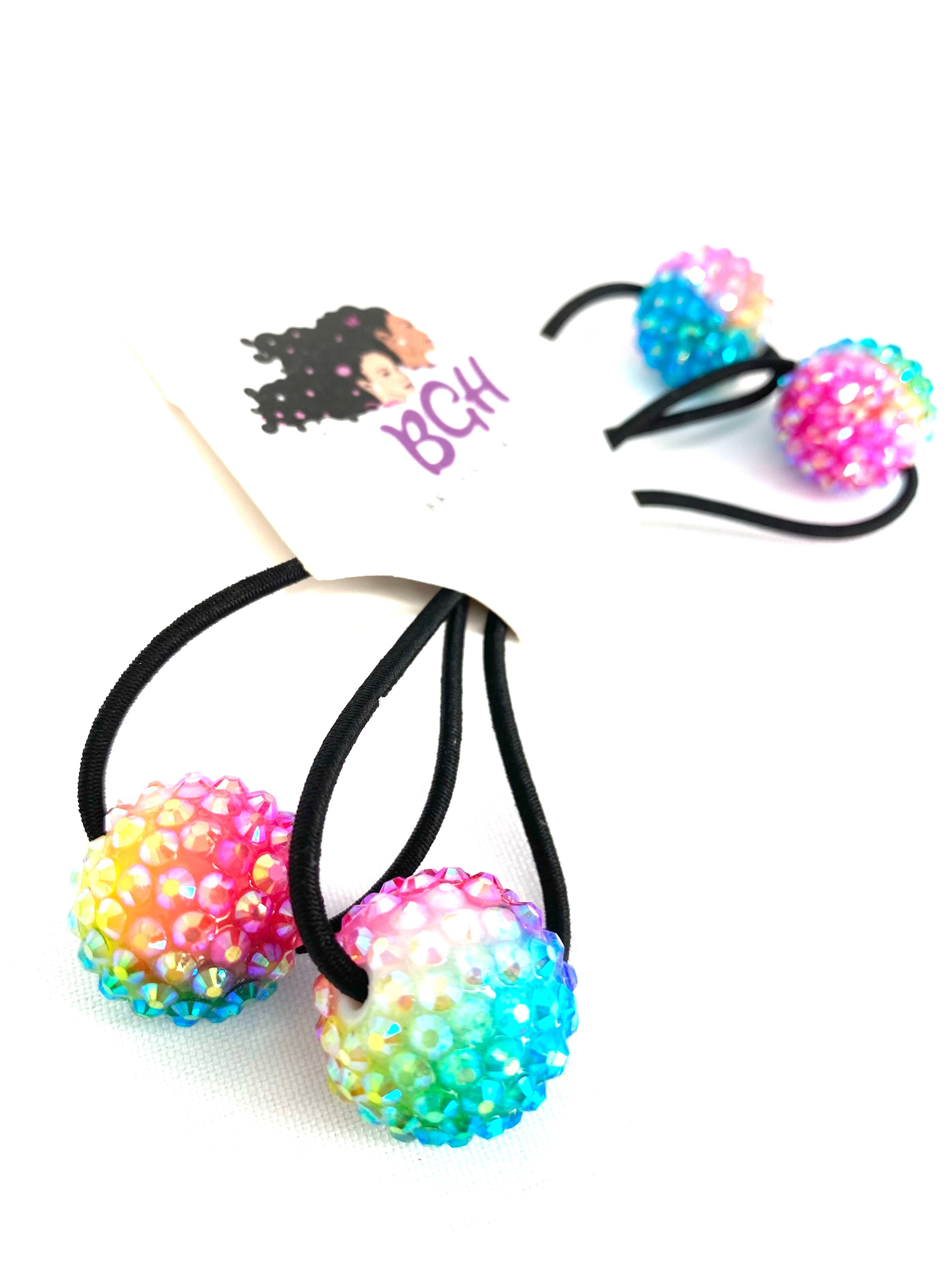 Brown Girls Hair® Tie Dye Bling Bobbles | Hair Knockers Accessories
