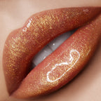 Gold 001 Eyes and Lips: Gold 001, LUST: Gloss in Blitz Gold