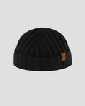 SG Cashmere + Merino Fisherman Beanie - Black