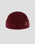 SG Cashmere + Merino Fisherman Beanie - Rust Red