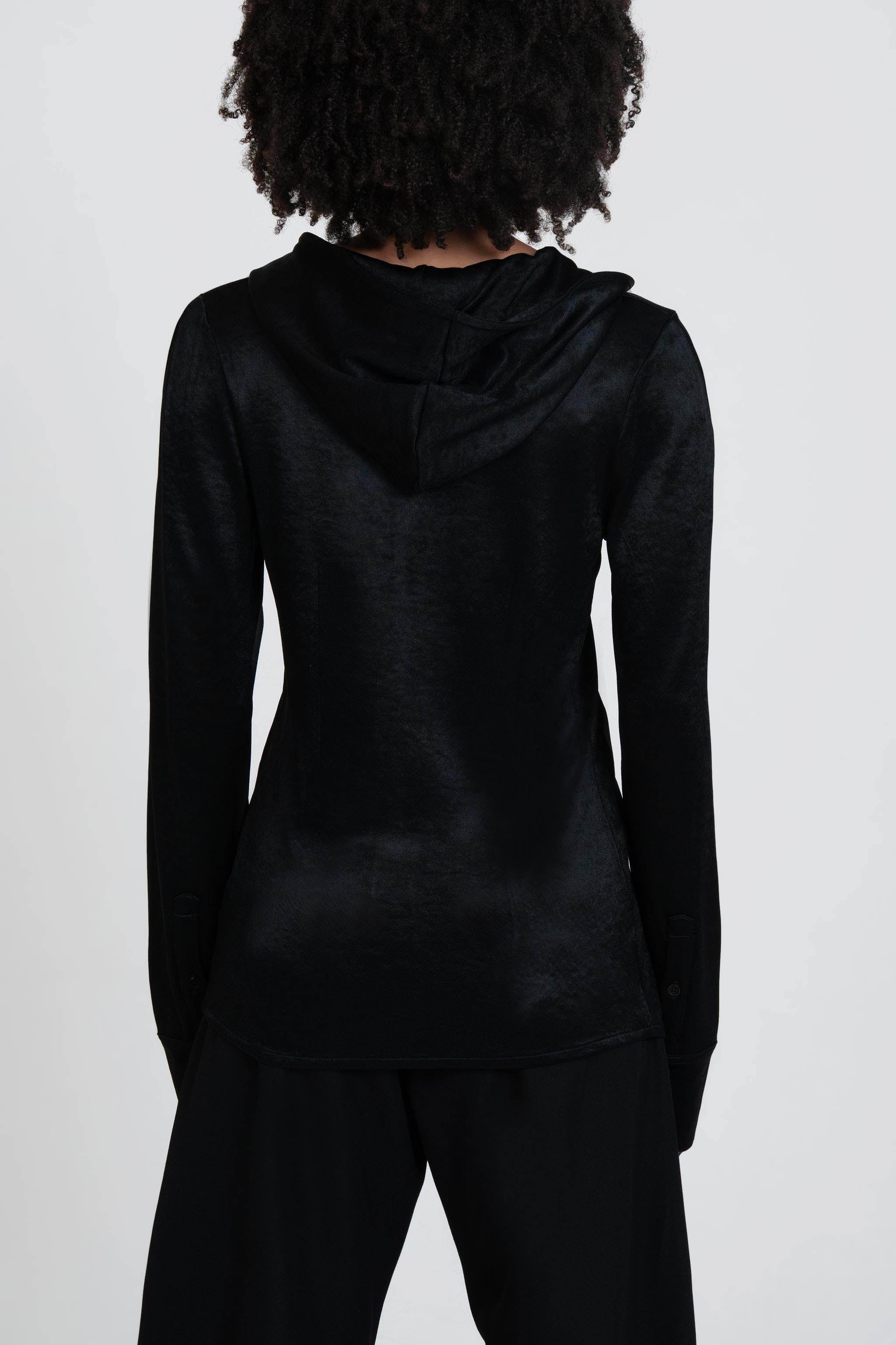 Slot Hooded Shirt