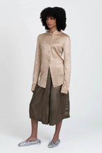 Slot Hooded Shirt Boulder Gold