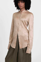 Slot Hooded Shirt Boulder Gold