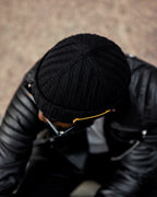 SG Cashmere + Merino Fisherman Beanie - Black
