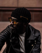 SG Cashmere + Merino Fisherman Beanie - Black